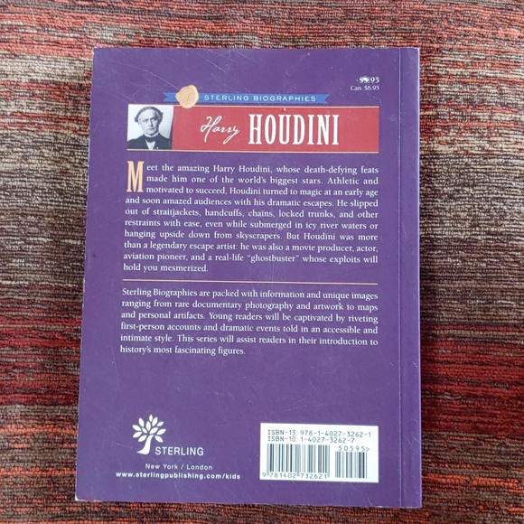 "HARRY HOUDINI" Fact-filled Fun Kids Book - Picture 3 of 5